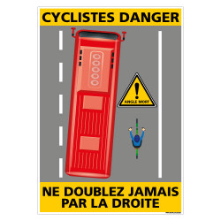 PANNEAU DANGER CYCLISTES (C1463)