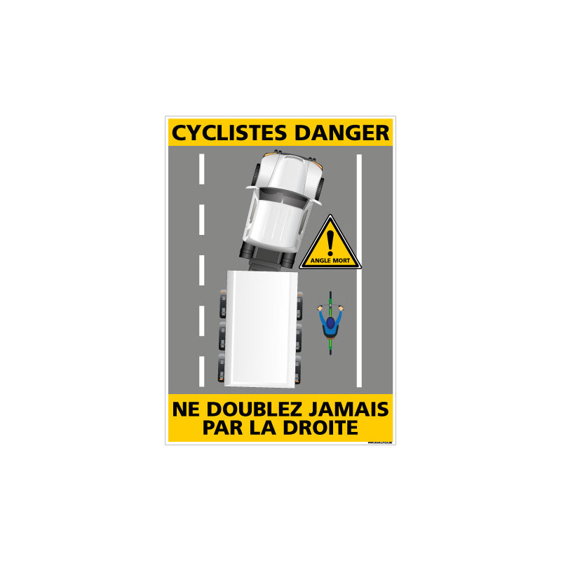 PANNEAU CYCLISTE DANGER (C1464)