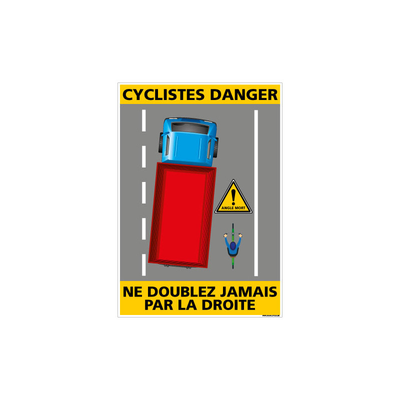 PANNEAU CYCLISTES DANGER (C1465)