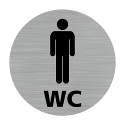 Plaque WC homme