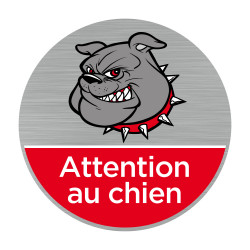 Plaque attention au chien