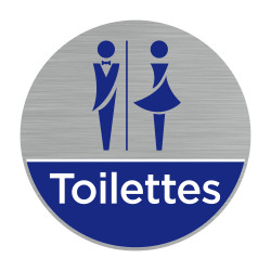 Plaque toilettes mixtes