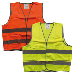 Gilet de signalisation petit prix jaune ou orange