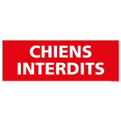 PANNEAU CHIENS INTERDITS (D0081)