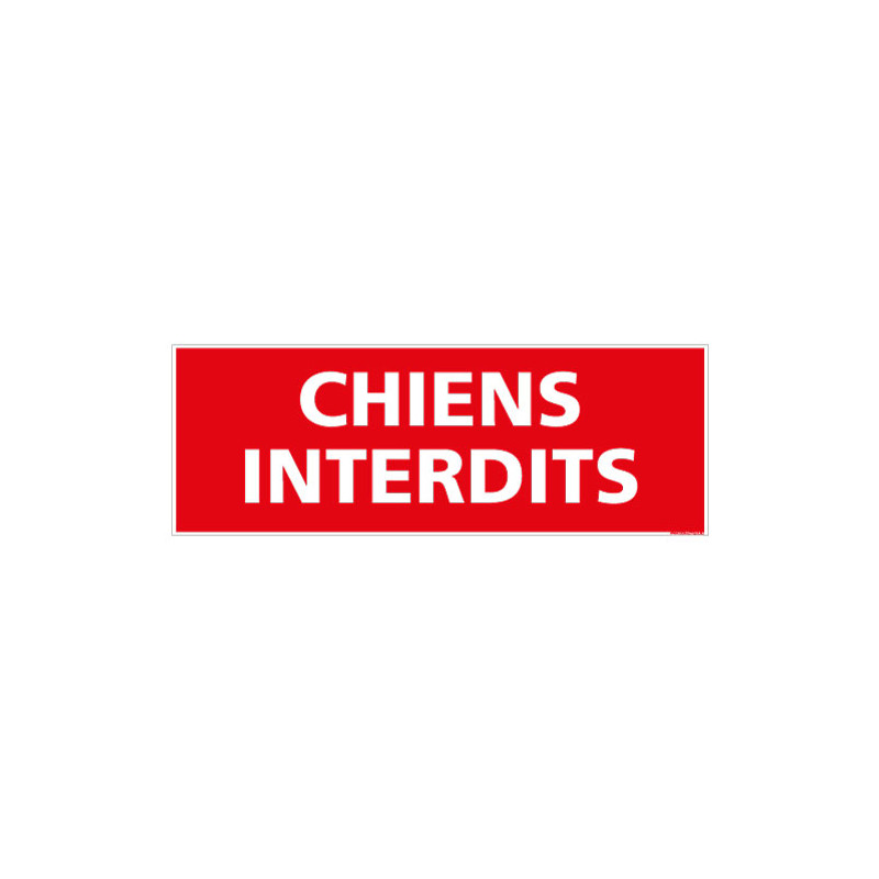 PANNEAU CHIENS INTERDITS (D0081)