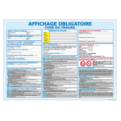 Affichage obligatoire code du travail