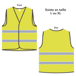 Gilet de signalisation Guide-file jaune taille