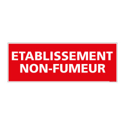 Panneau ETABLISSEMENT NON FUMEUR (D0113)