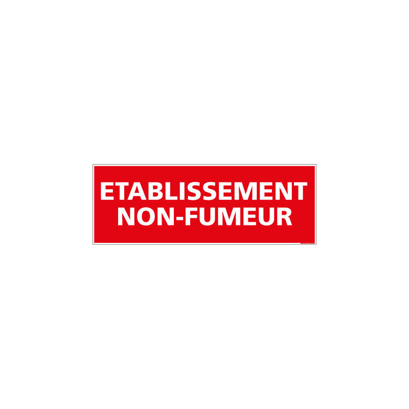 Panneau ETABLISSEMENT NON FUMEUR (D0113)