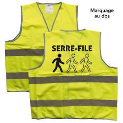 Gilet de signalisation Serre-file jaune