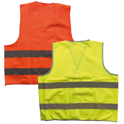 gilet fluo basic dos jaune ou orange