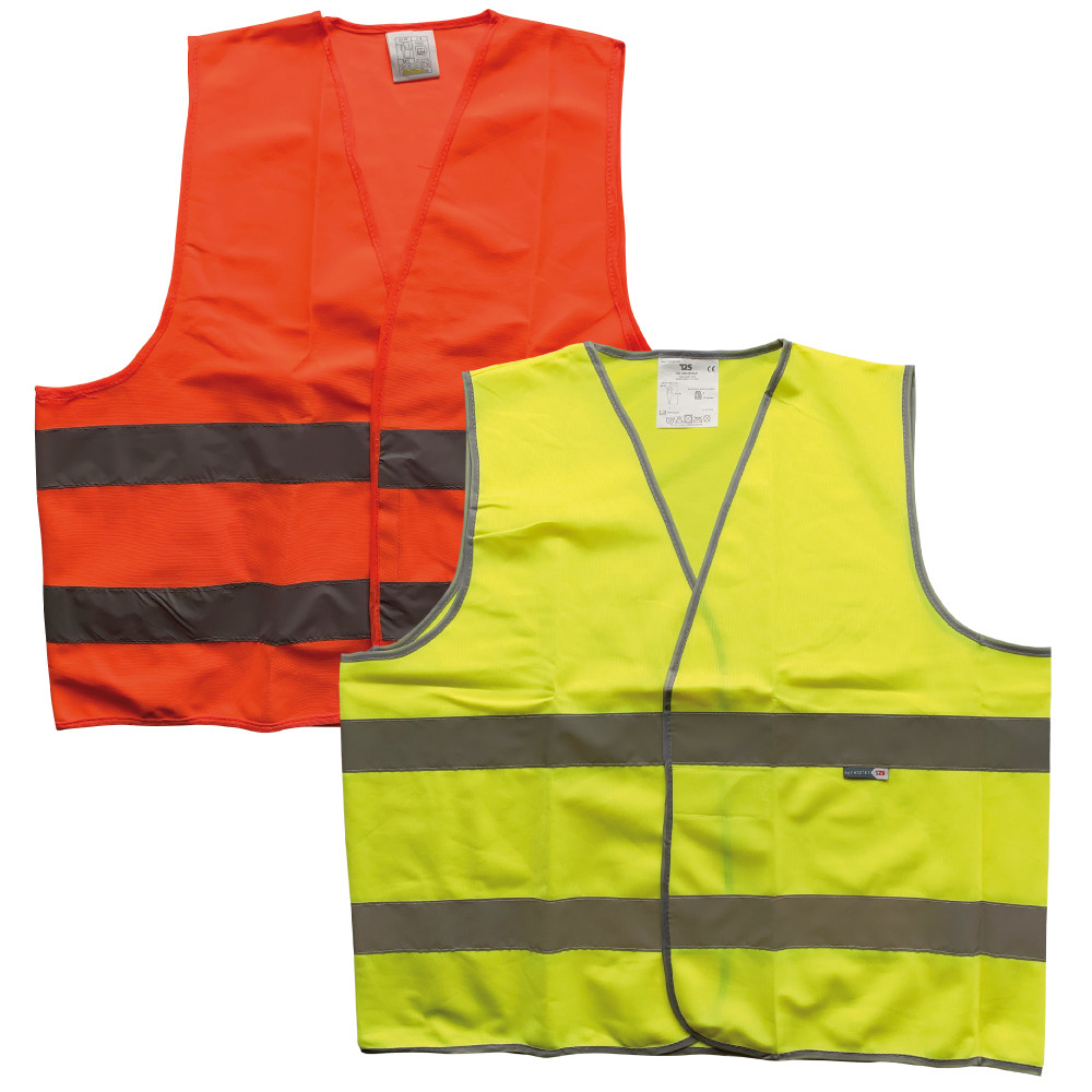 gilet fluo basic jaune ou orange