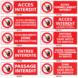 Panneau ACCES INTERDIT