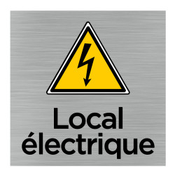 Plaque de porte carrée local électrique