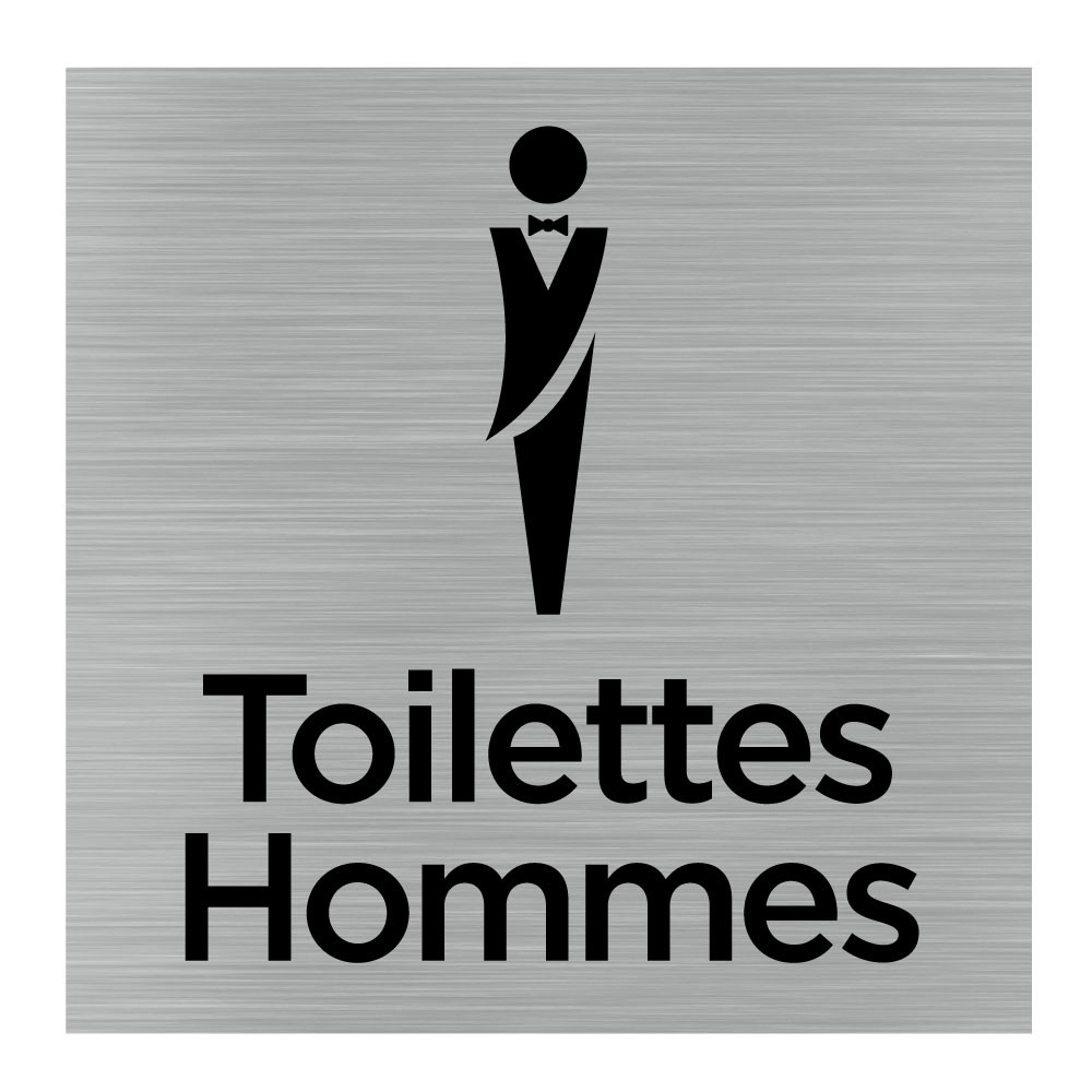 Stickers porte toilettes homme