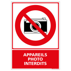 PANNEAU APPAREILS PHOTO INTERDITS (D0337)