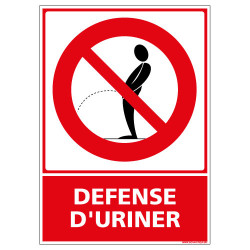 Panneau defense d'uriner (D0365)