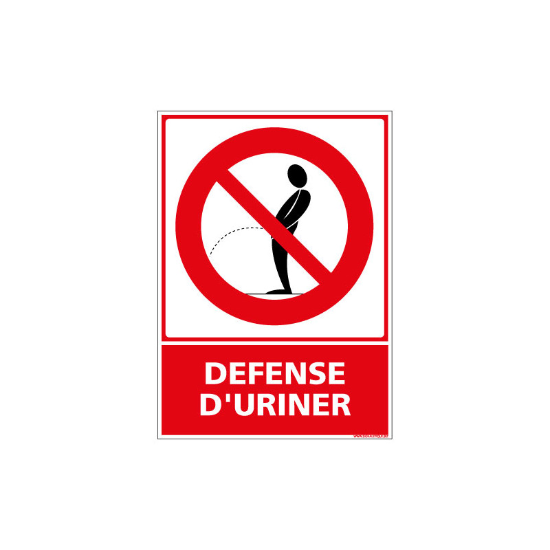 Panneau defense d'uriner (D0365)