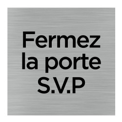 Pictogramme fermez la porte S.V.P. (Q0193). Autocollant souple