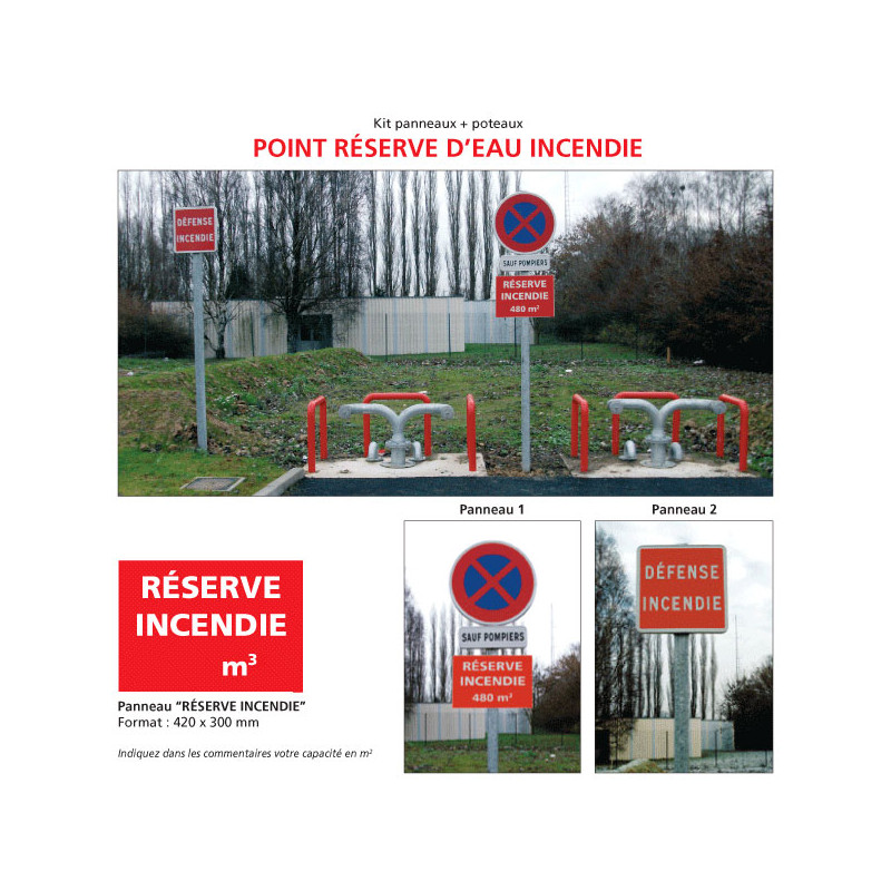 Kit point reserve d'eau incendie (W0173A)