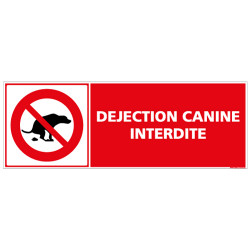 SIGNALETIQUE DEJECTION CANINE INTERDITE (D0605)