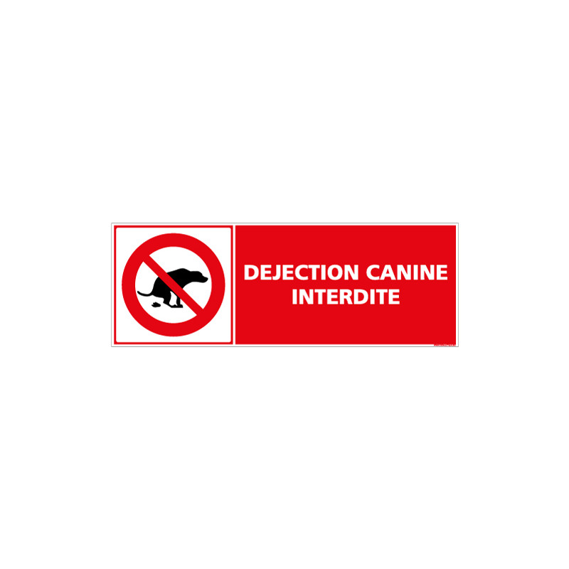 SIGNALETIQUE DEJECTION CANINE INTERDITE (D0605)