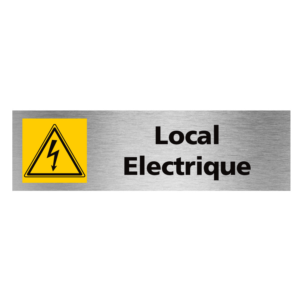 Plaque de porte rectangulaire local électrique Plaque de porte rectangulaire local électrique