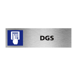 Plaque de porte rectangulaire DGS