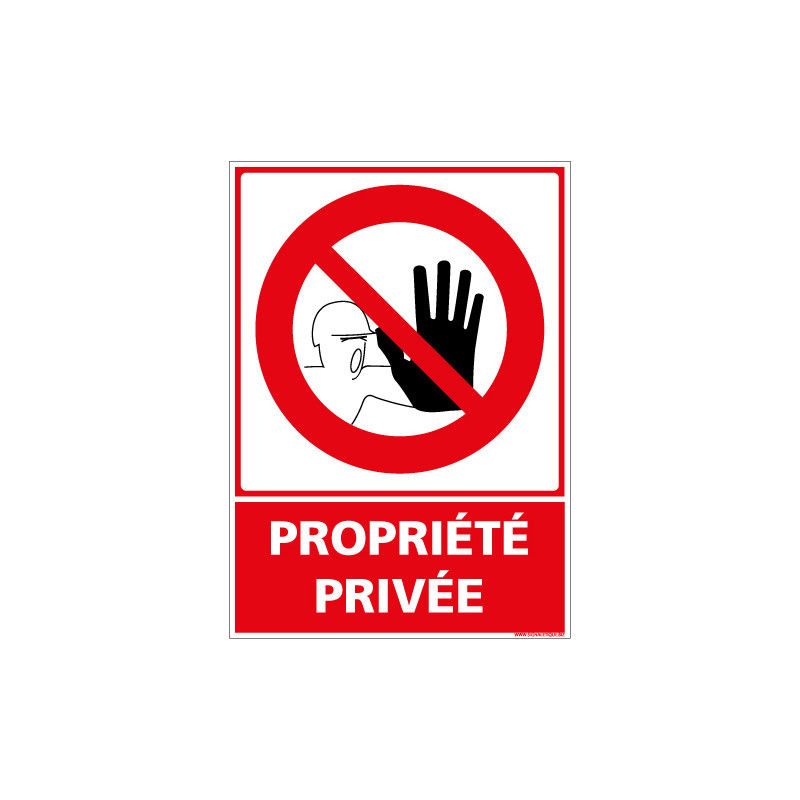 Panneau PROPRIETE PRIVEE (D0750)