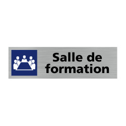 Plaque de porte rectangulaire salle de formation