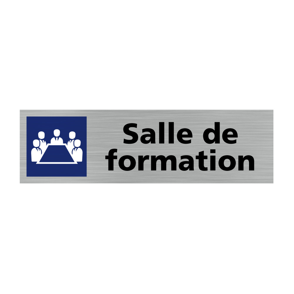 Plaque de porte rectangulaire salle de formation