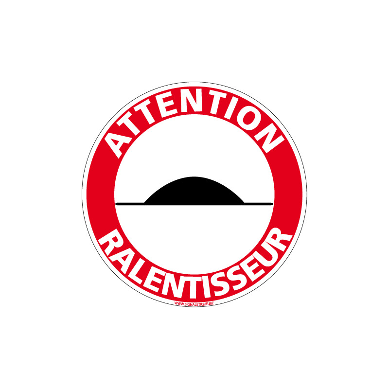 Panneau ATTENTION RALENTISSEUR (D0756)