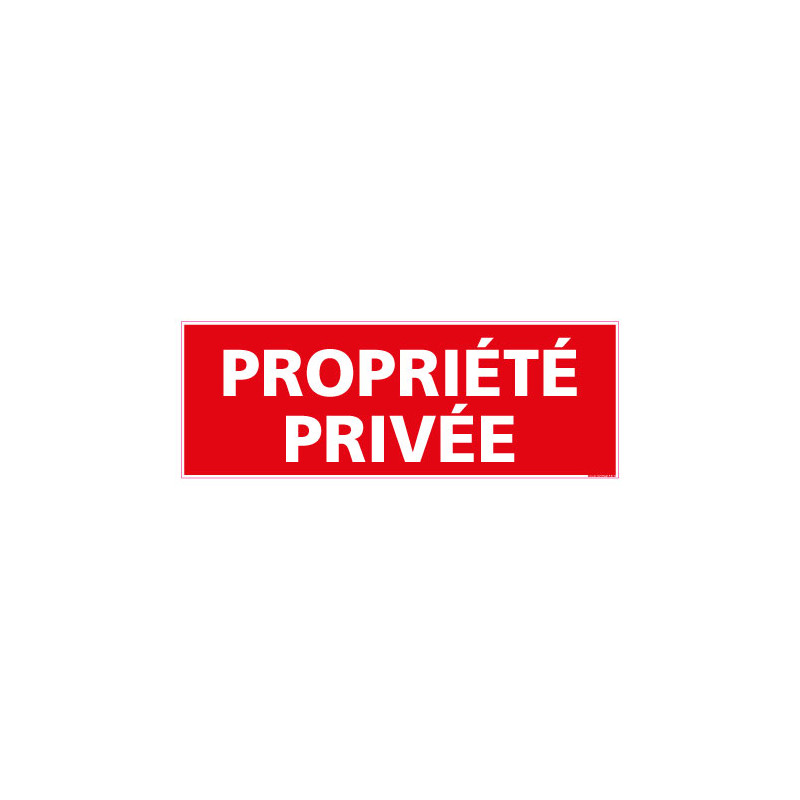 Panneau PROPRIETE PRIVEE (D0760)