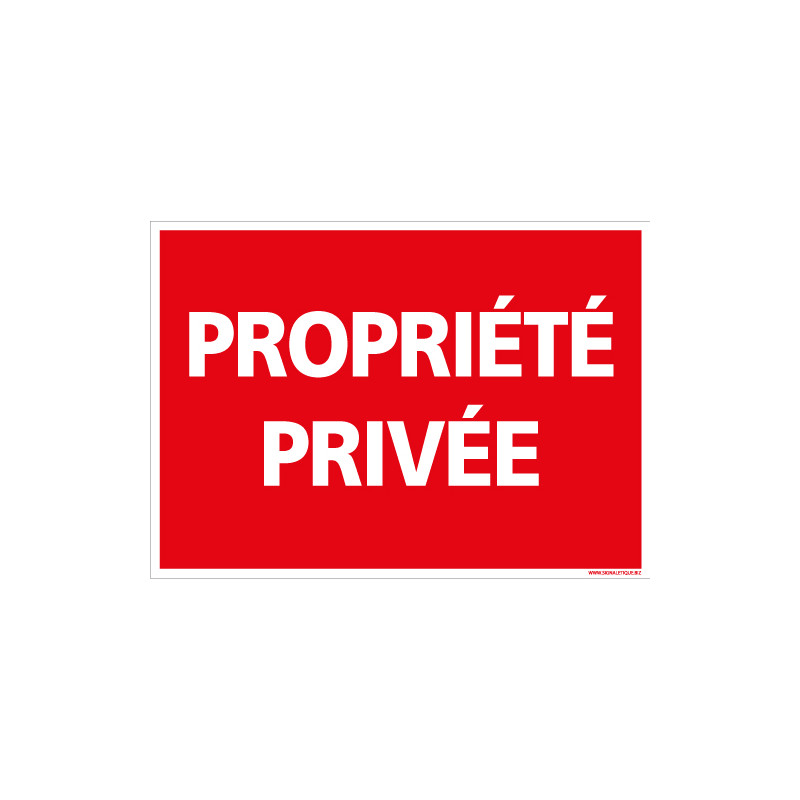 Panneau PROPRIETE PRIVEE (D0782)