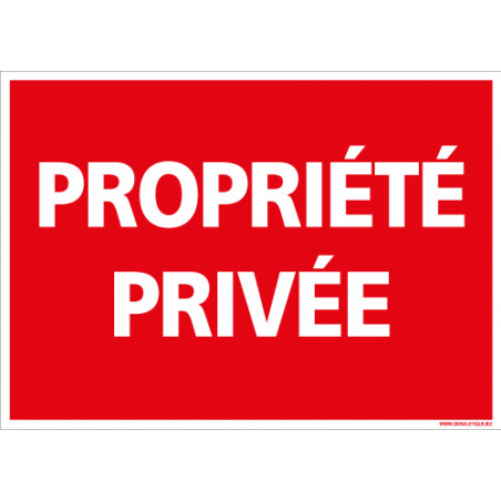 AUA SIGNALETIQUE Schild „Privatgrund – Betreten Verboten“ – 200 Mm, Aus PVC 1,5 Mm Oder Alu, Made In France