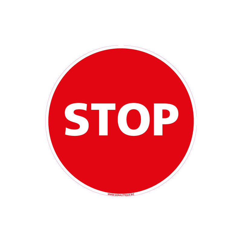 Panneau INTERDICTION routiere - STOP (D0820)