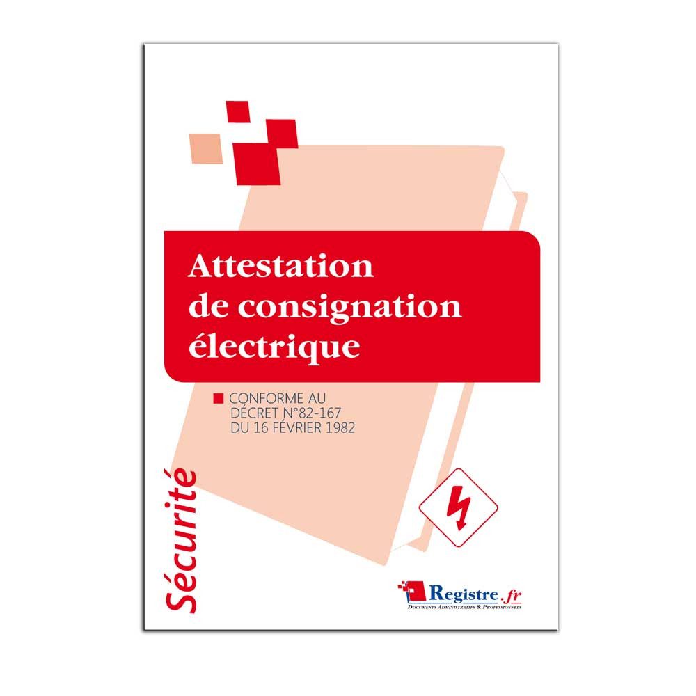 attestation de consignation électrique