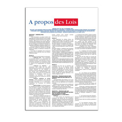 attestation de consignation électrique, à propos des lois