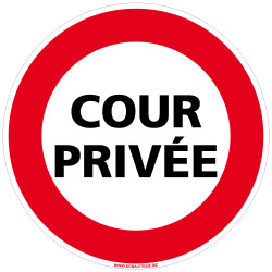 Panneau COUR PRIVEE (D0959)