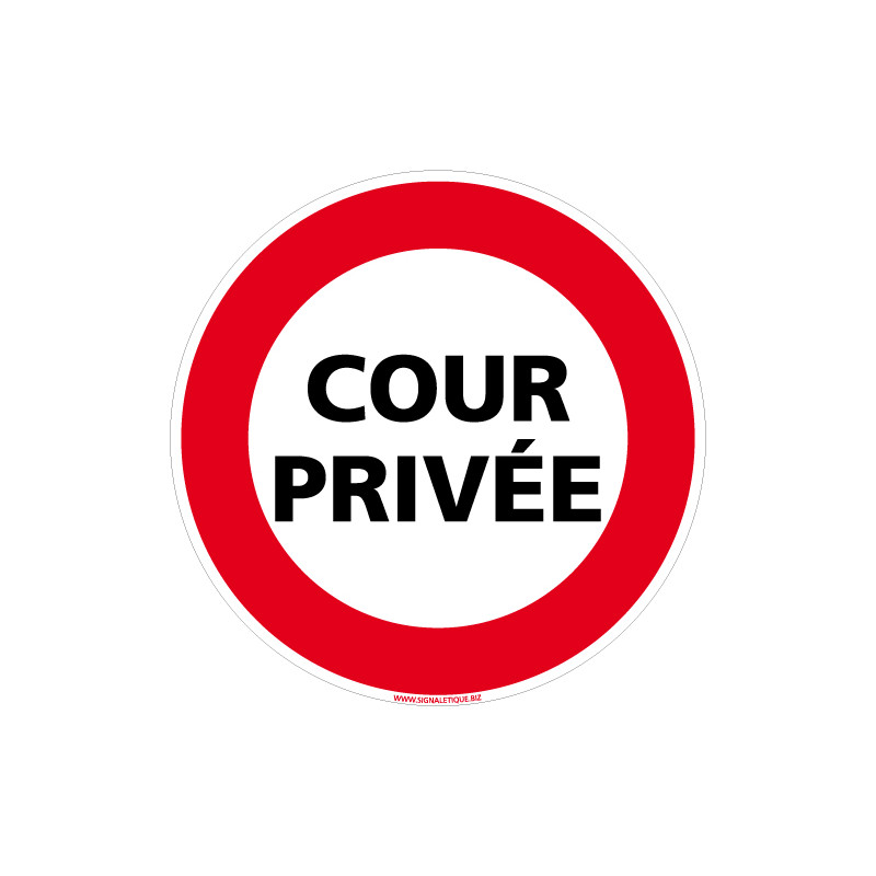 Panneau COUR PRIVEE (D0959)