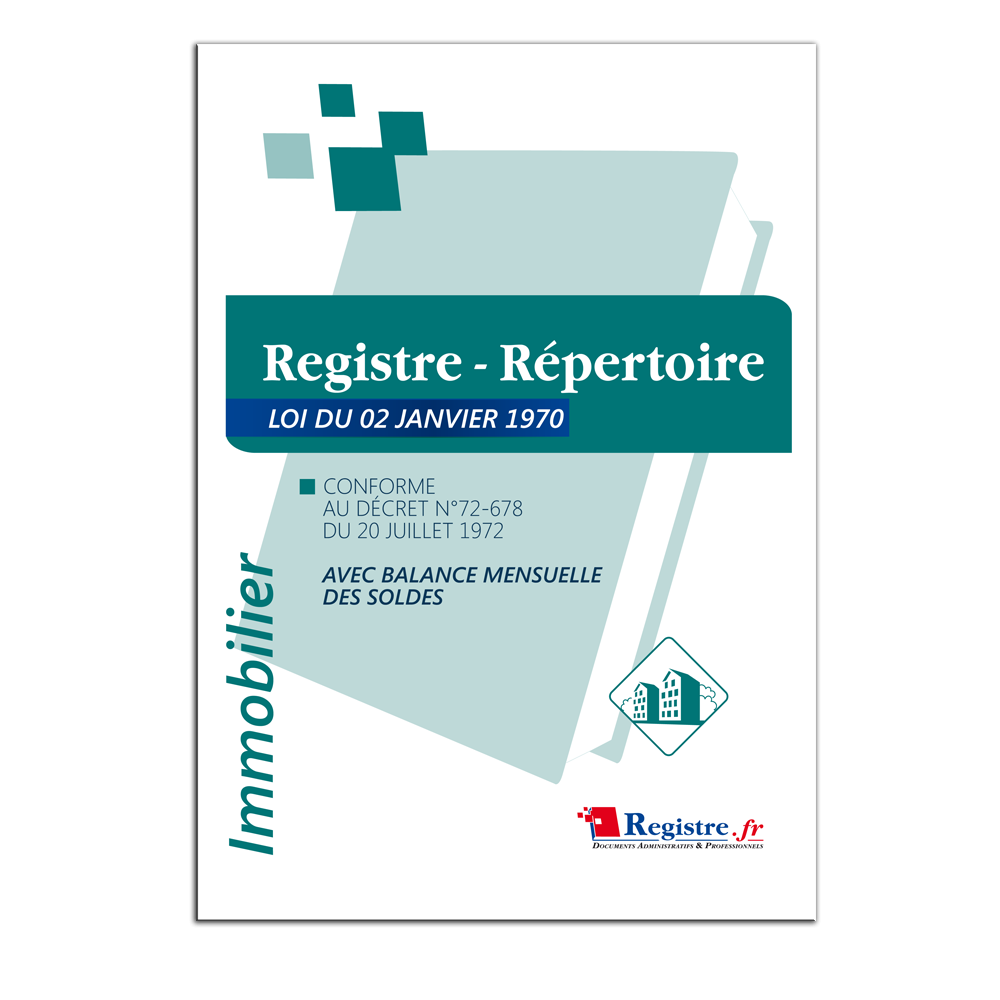 registre répertoire avec balance mensuelle des soldes immobilier registre répertoire avec balance mensuelle des soldes immobilier