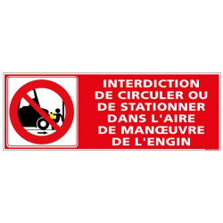 Panneau Interdiction de circulation ou de stationner (D0981)