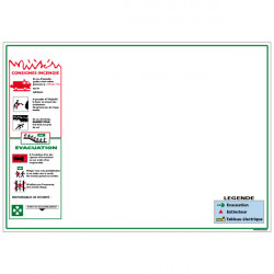 Panneau PLAN D'EVACUATION (A0373)