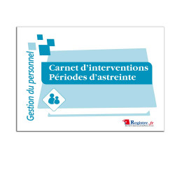 Carnet d'interventions, périodes d'astreinte