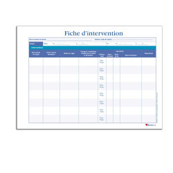 carnet d'interventions, périodes d'astreinte, nom, prénom salarié, fonction