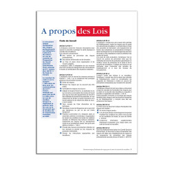 Document unique : évaluation des risques pour la santé et la sécurité des travailleurs, à propos des lois