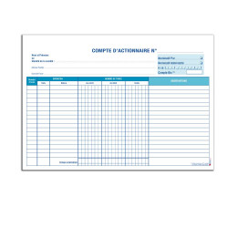 fiche de comptes actionnaires