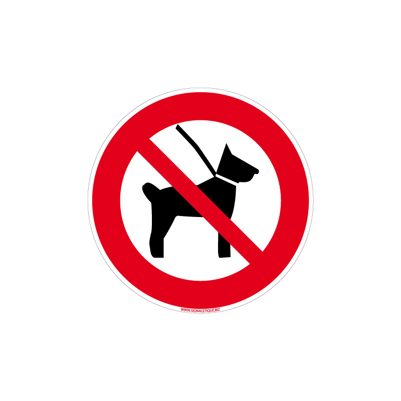 Signalisation chien interdit - Direct Signalétique