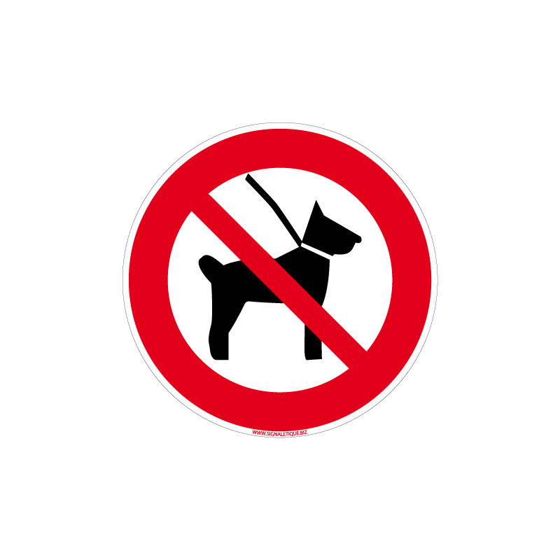 Panneau Interdit aux chiens (D1027) Panneau Interdit aux chiens (D1027)