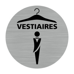 Plaque vestiaires homme